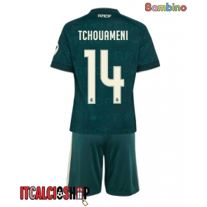 Real Madrid Aurelien Tchouameni #14 Seconda Maglia Bambino 2026-27 Manica Corta (+ Pantaloni corti)